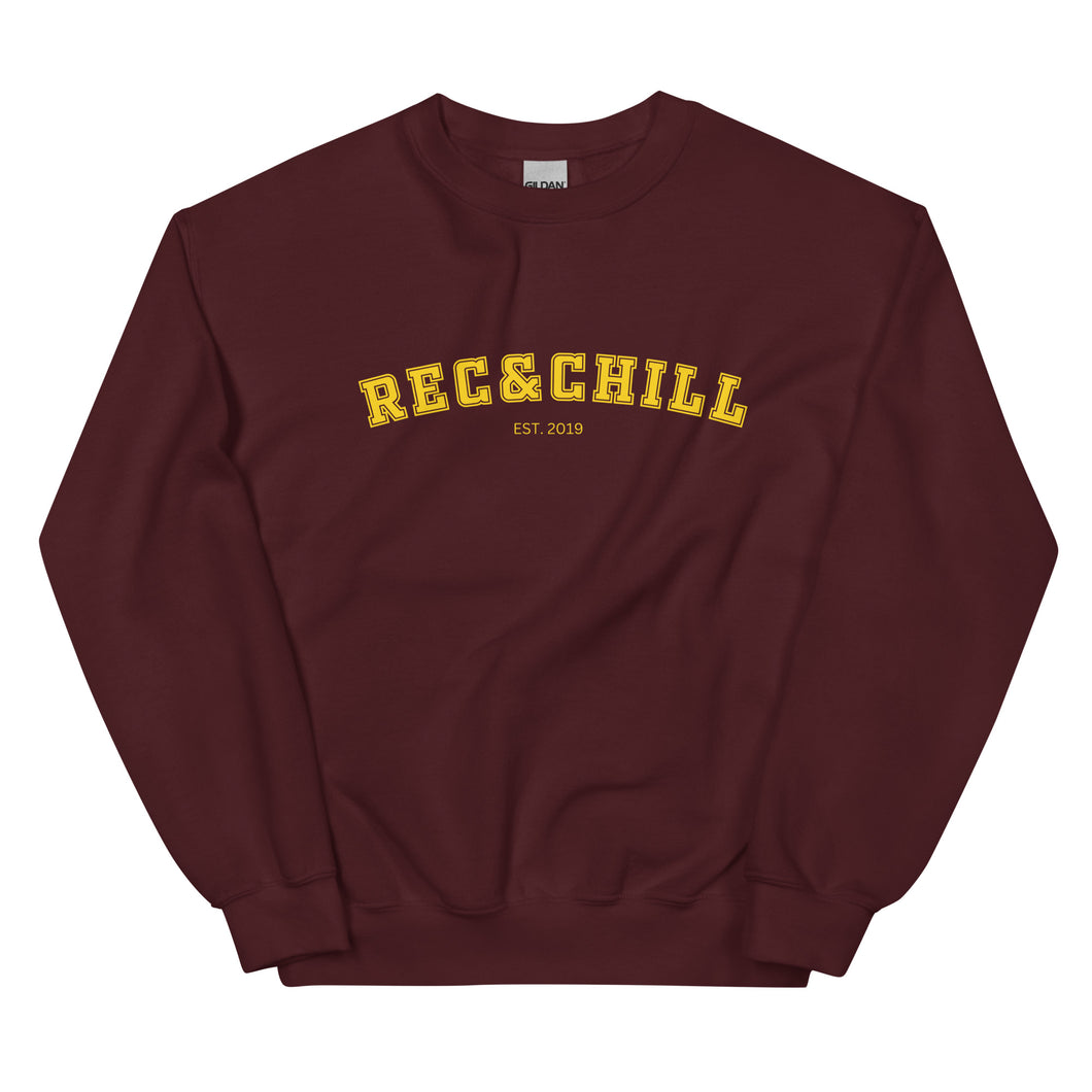 Rec and Chill Collegiate Sweatshirt