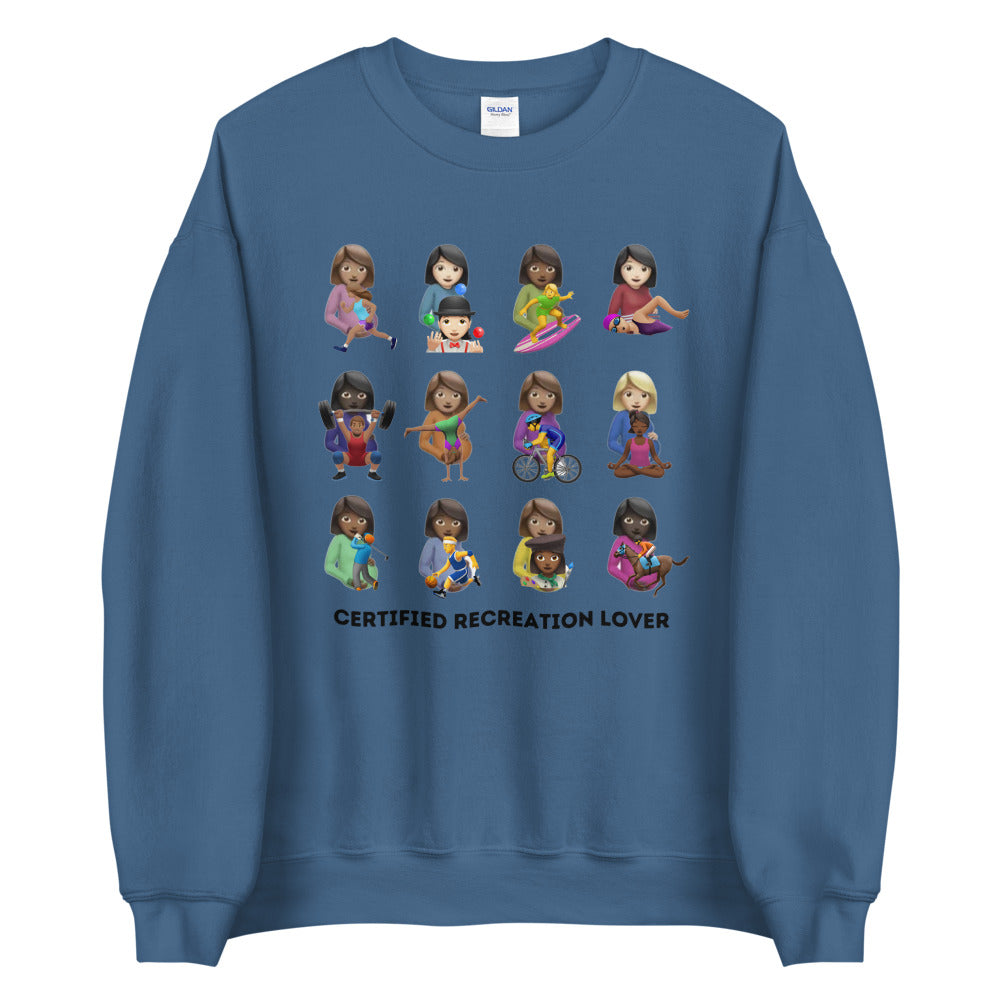 Certified Recreation Lover Sweatshirt