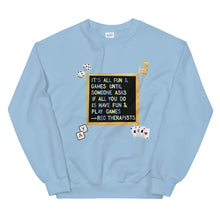 Load image into Gallery viewer, Fun &amp; Games Sweatshirt inspired by: thewreckinrecreation